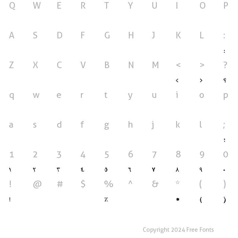 Character Map of A Farhood Regular