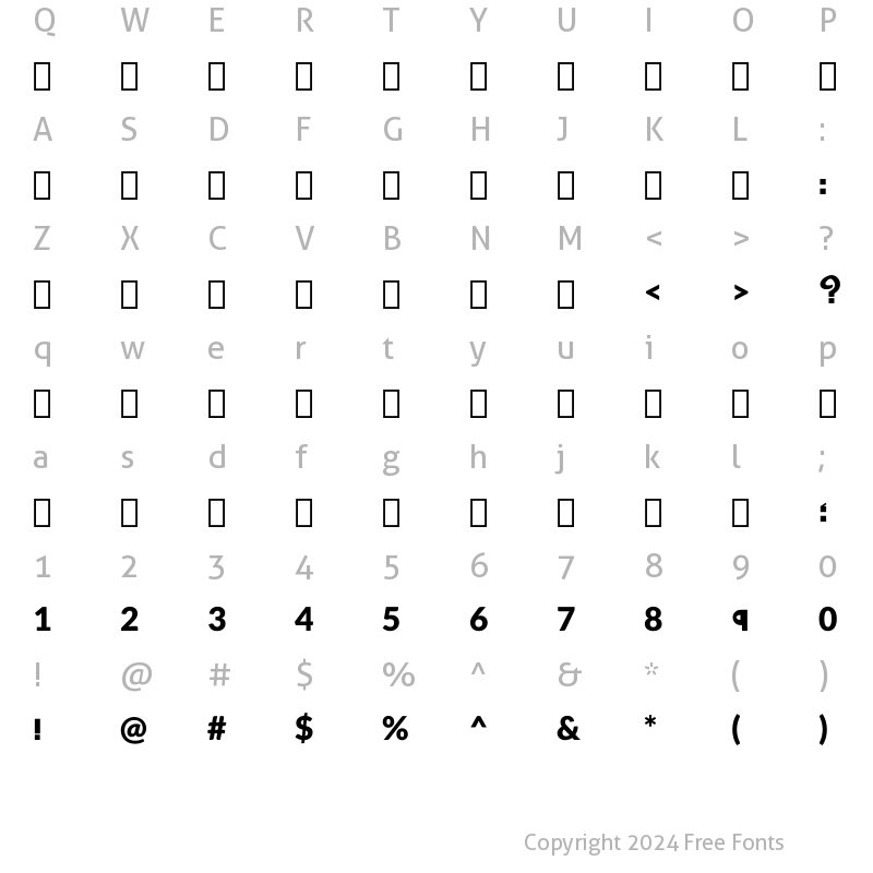 Character Map of A Khash Medium