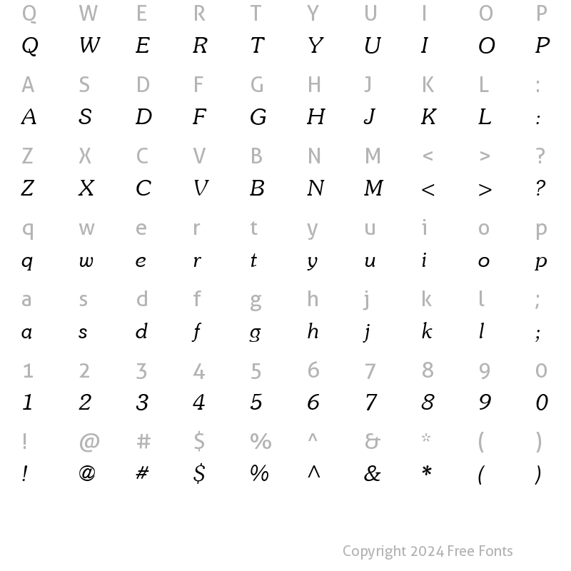 Character Map of A Rollin' 2 Regular