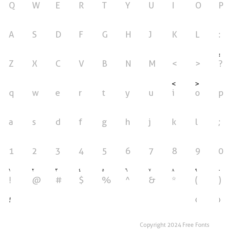 Character Map of A Suls Regular