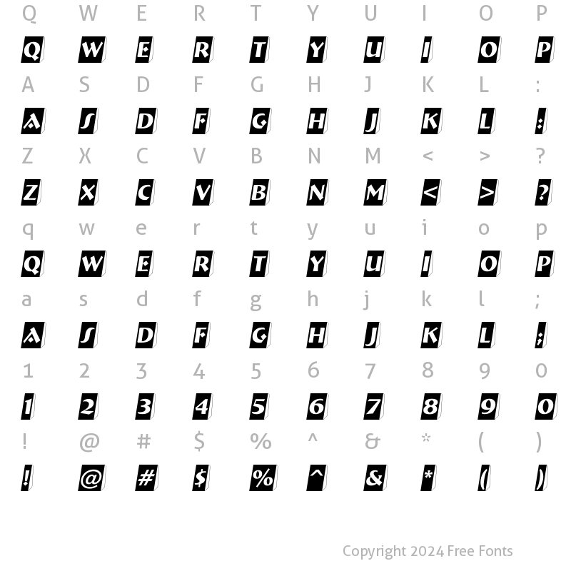 Character Map of a_BremenCm3D Regular