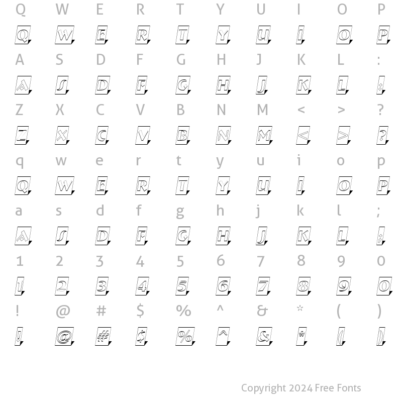 Character Map of a_BremenlCm3DSh Demi