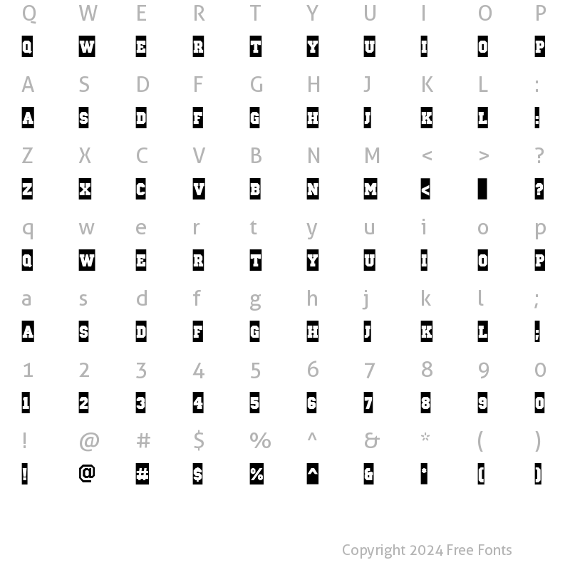 Character Map of a_CampusCm Bold