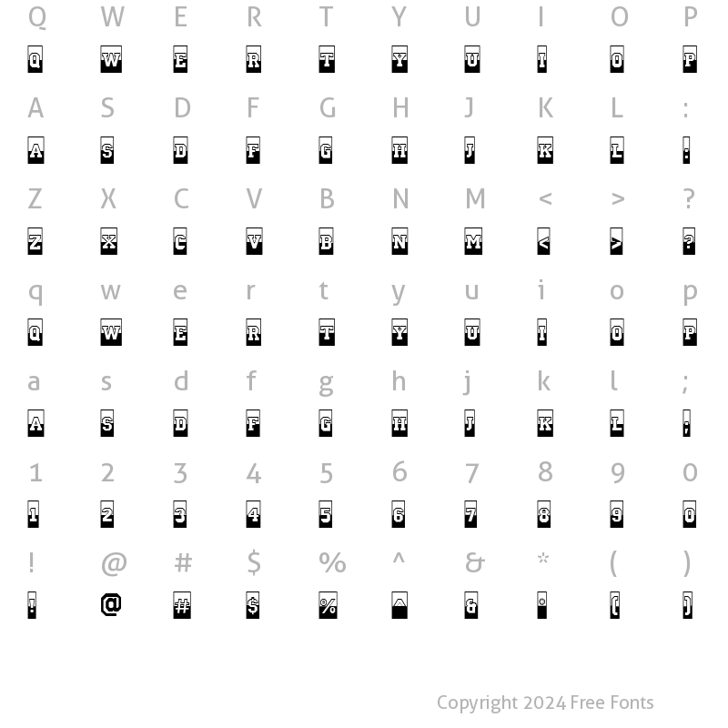 Character Map of a_CampusCmB&W Bold