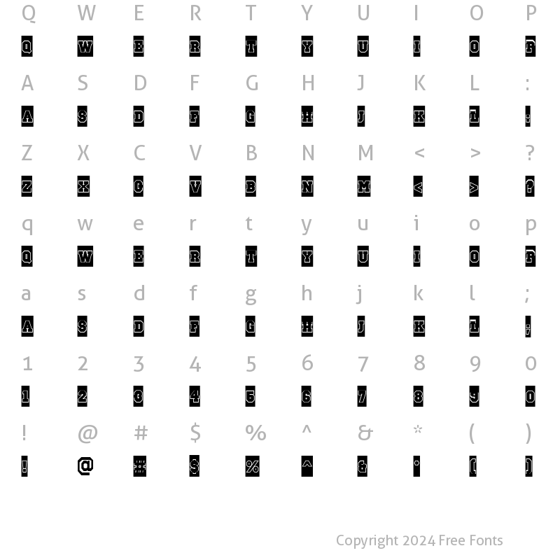 Character Map of a_CampusCmGr Bold