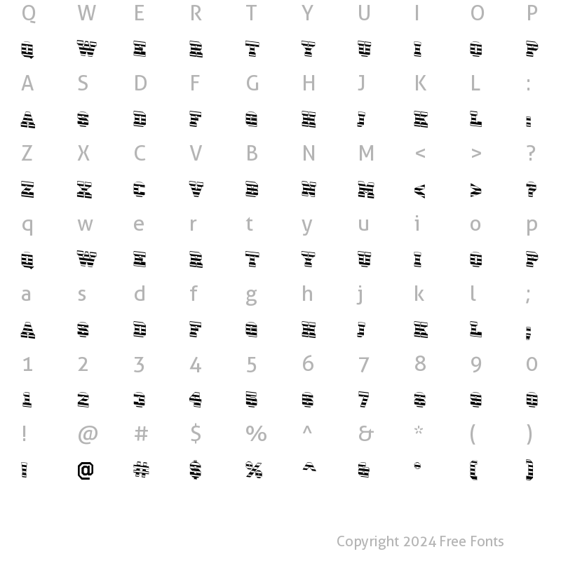 Character Map of a_CampusMrDn Bold