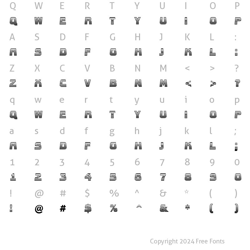 Character Map of a_ConceptoTitulNrLdGd Regular