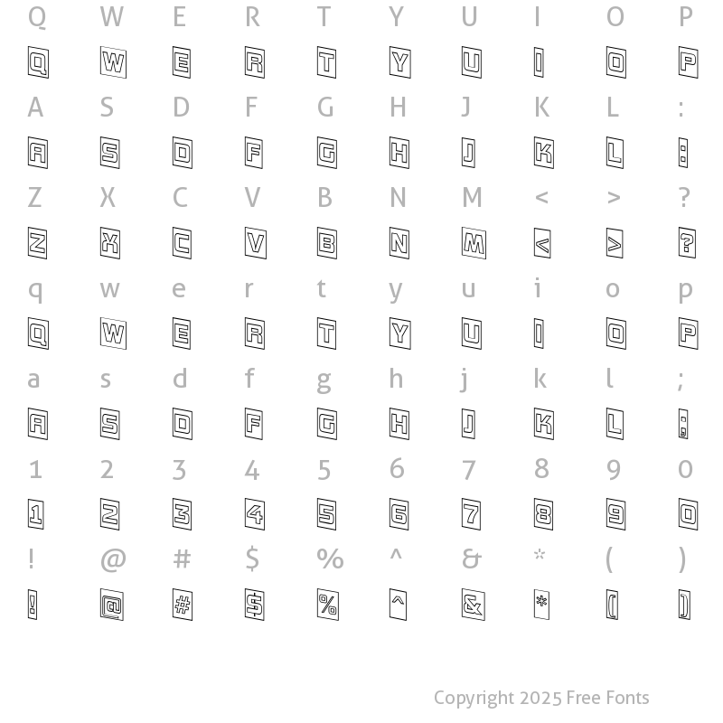 Character Map of a_ConceptoTtlCmOtlDnNr Regular