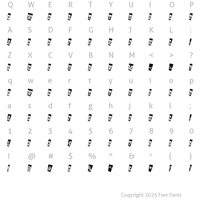 Character Map of a_GildiaTitulTwCm Regular