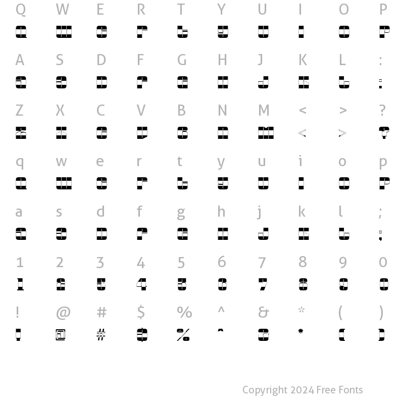 Character Map of a_GlobusB&W Regular