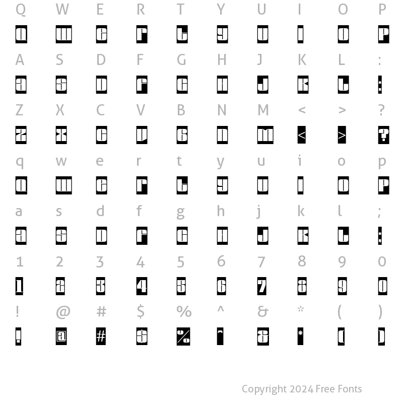 Character Map of a_GlobusCm Regular