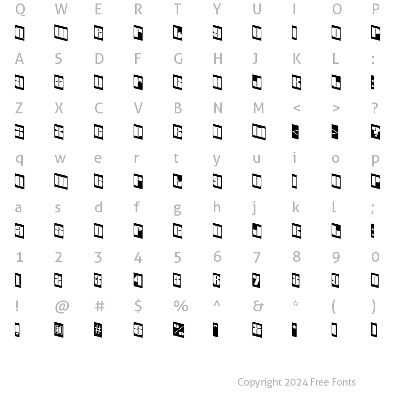 Character Map of a_GlobusCmSpDn Regular