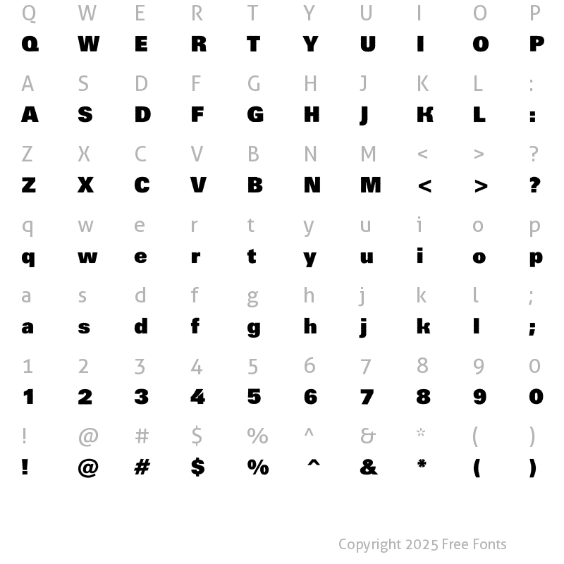 Character Map of a_GroticRoghXBlack Normal