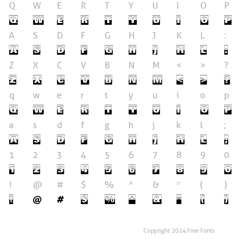 Character Map of a_GroticTitulCmB&WHv Regular