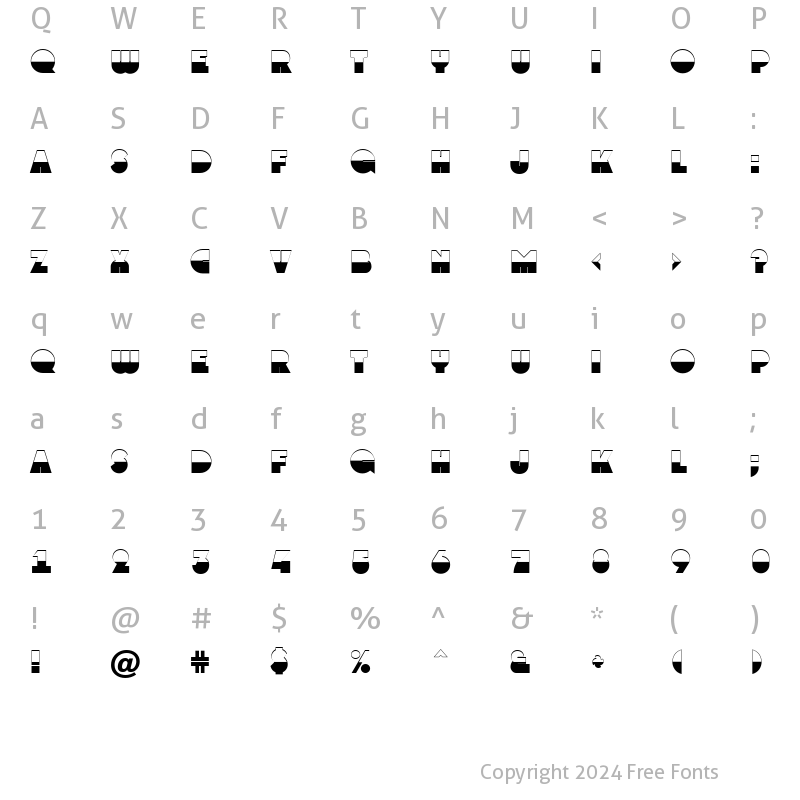 Character Map of a_GrotoB&W Normal