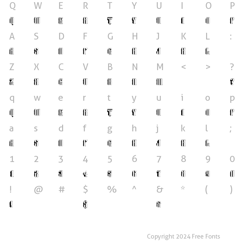 Character Map of a_Harder3d Regular