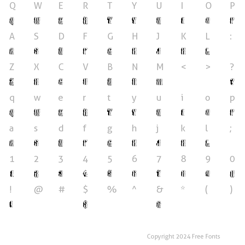 Character Map of a_Harder3dBrk Regular