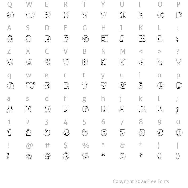 Character Map of a_JasperTtlRndDrNord Regular