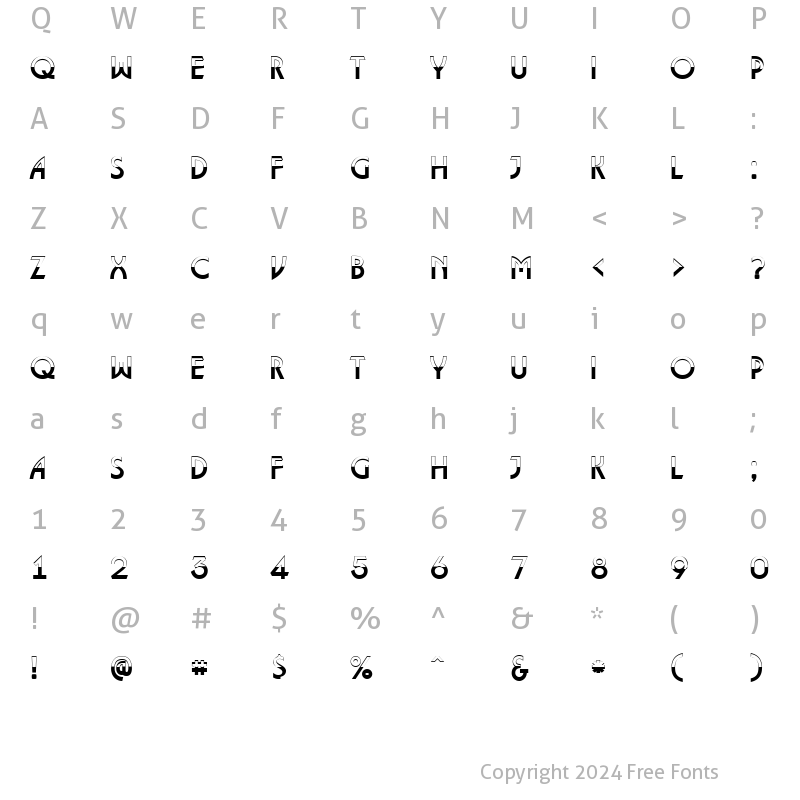 Character Map of a_LancetB&W Regular