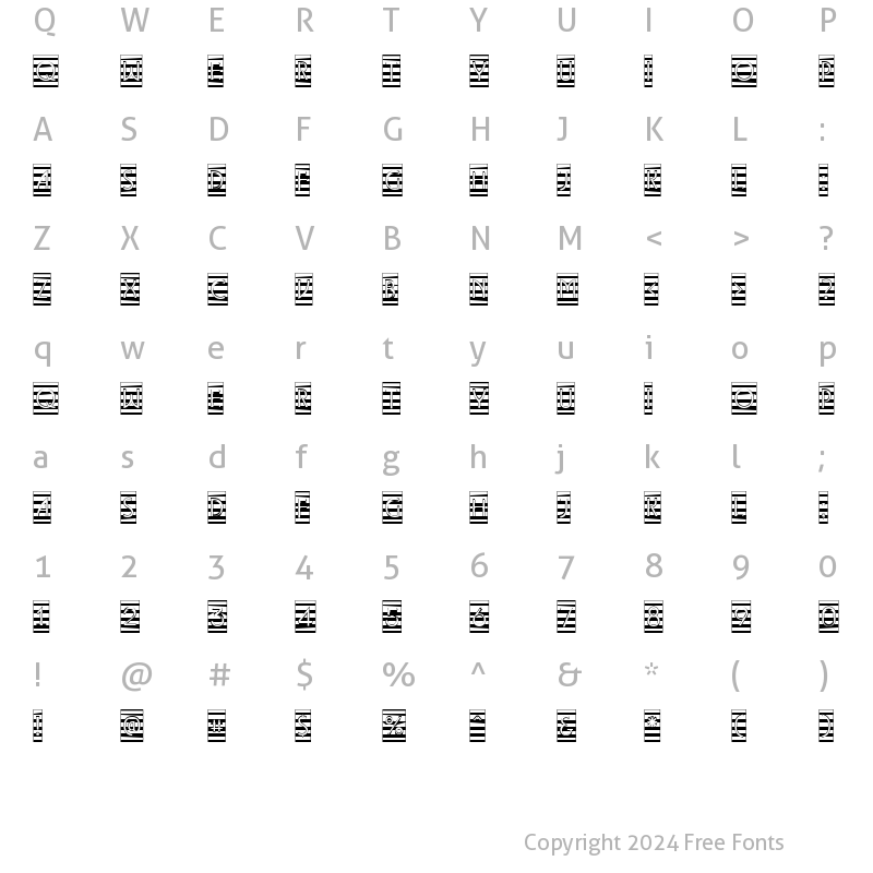 Character Map of a_LancetCmMr Regular