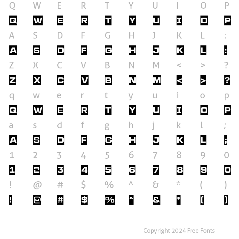 Character Map of a_LineaSansCm Bold