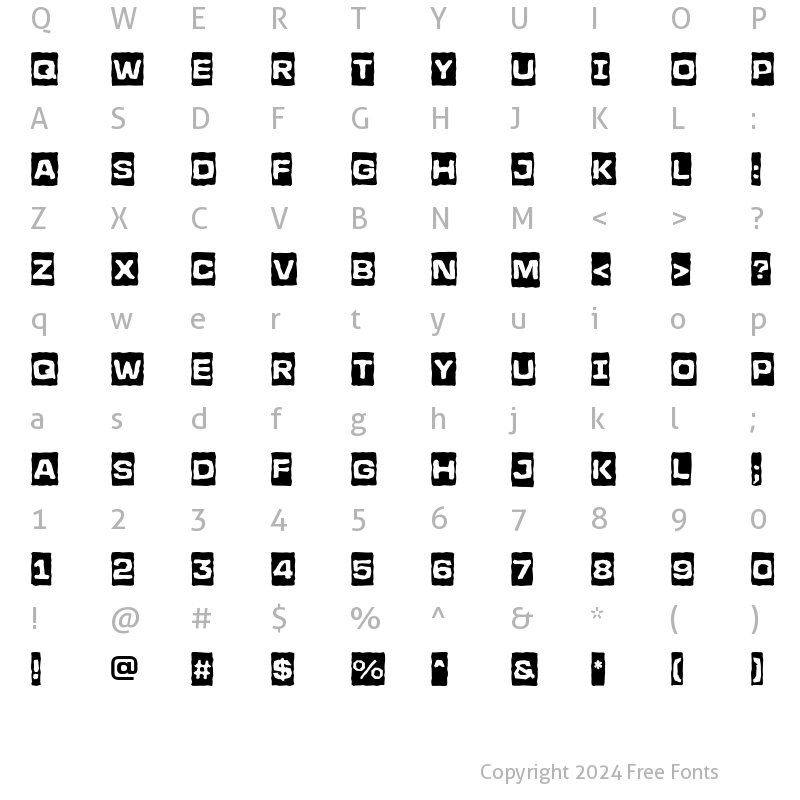 Character Map of a_LineaSansCmBrk Bold