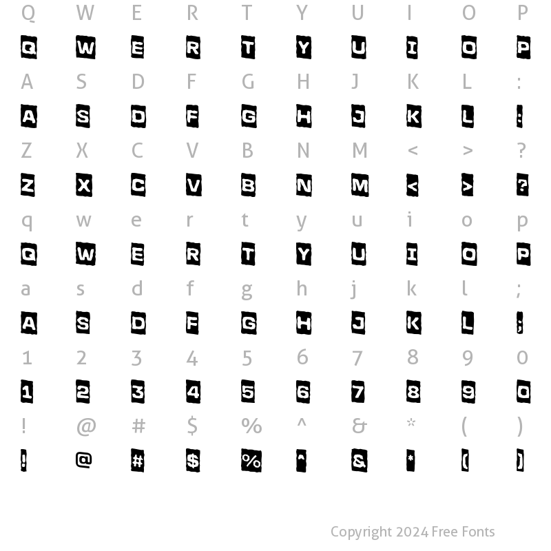 Character Map of a_LineaSansCmBrkDn Bold