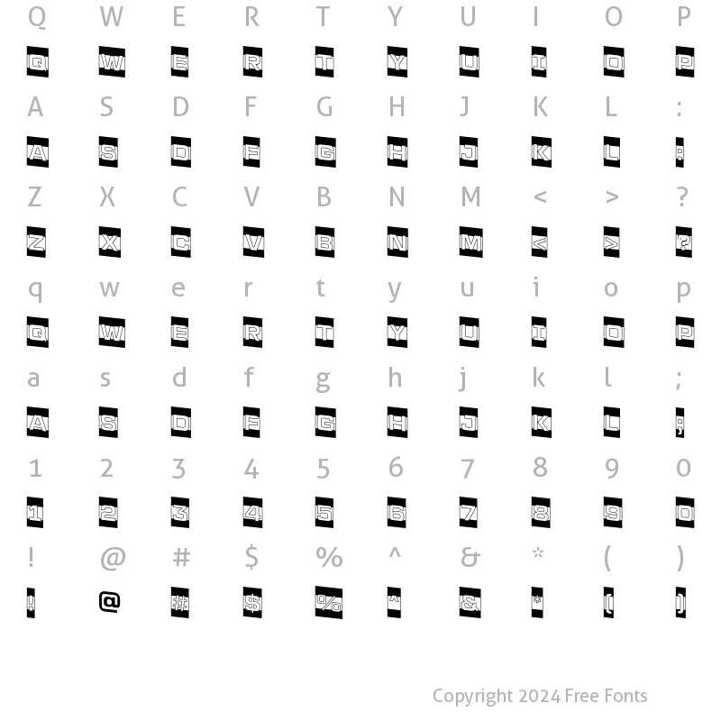 Character Map of a_LineaSansCmB&WDn Regular