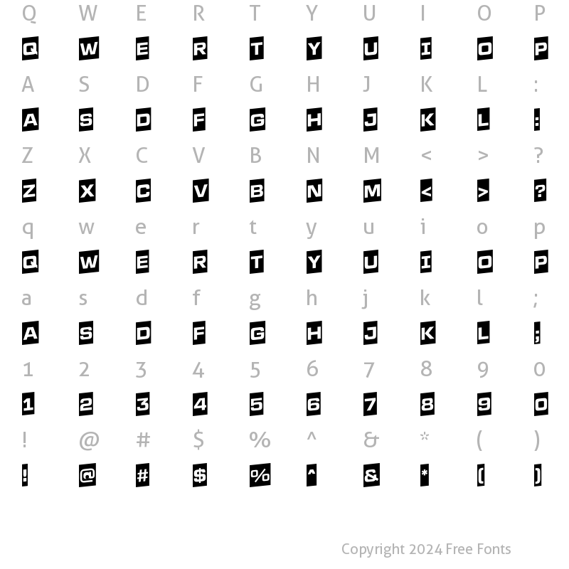 Character Map of a_LineaSansCmUp Bold