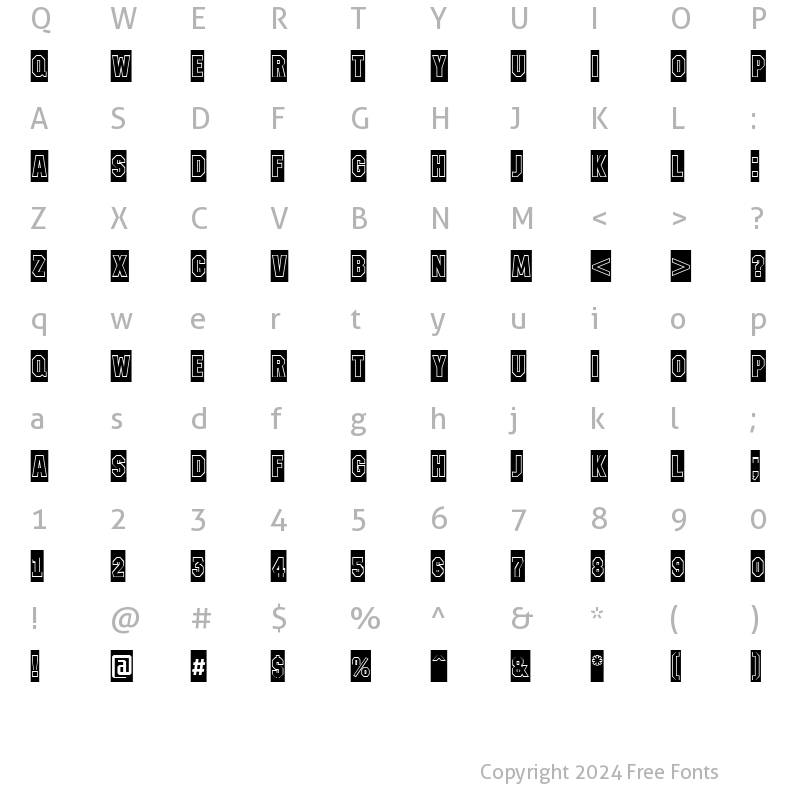 Character Map of a_MachinaNovaCmGr Regular