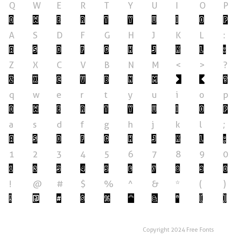 Character Map of a_MachinaOrtoGrSl Medium