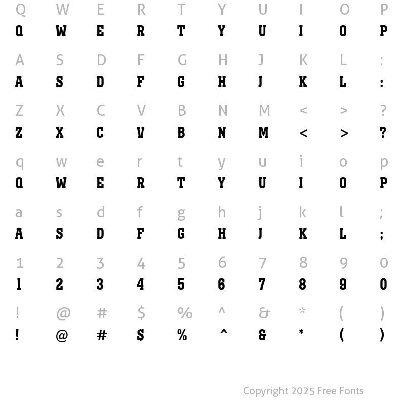 Character Map of a_MonumentoTitulNr Bold