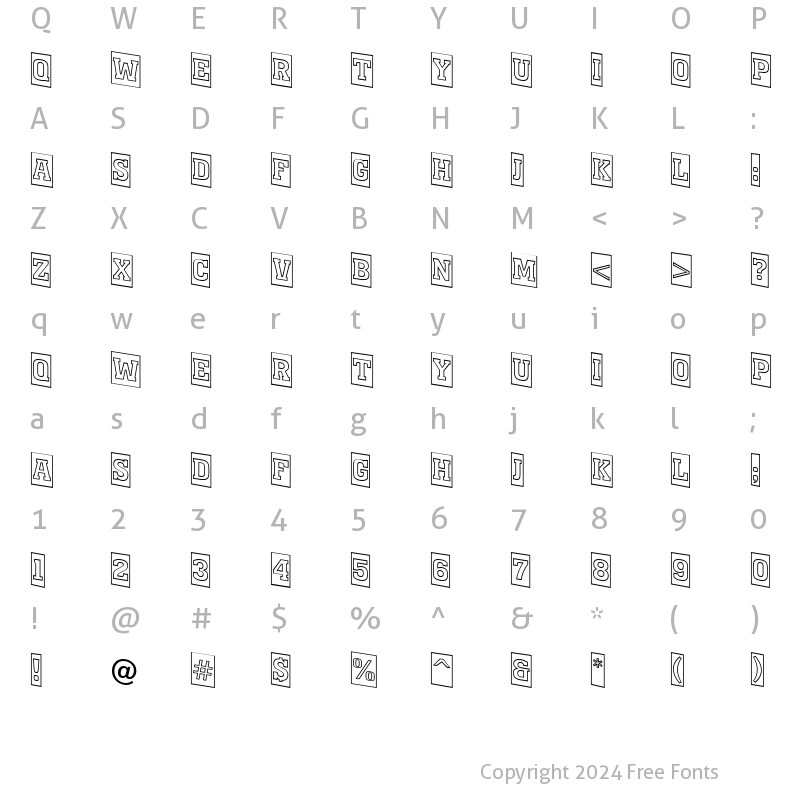 Character Map of a_MonumentoTtlCmOtlDn Regular