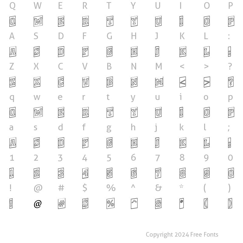 Character Map of a_MonumentoTtlCmOtlUp Regular