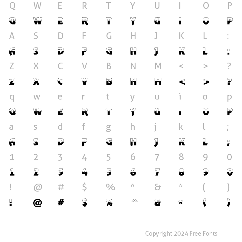 Character Map of a_RewinderTitulBW Bold