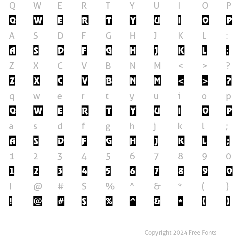 Character Map of a_RewinderTitulCm Regular