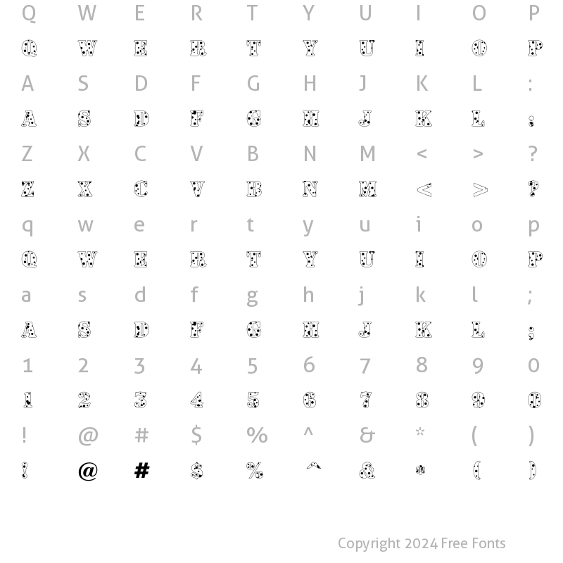 Character Map of a_SignboardTitulDrp Regular