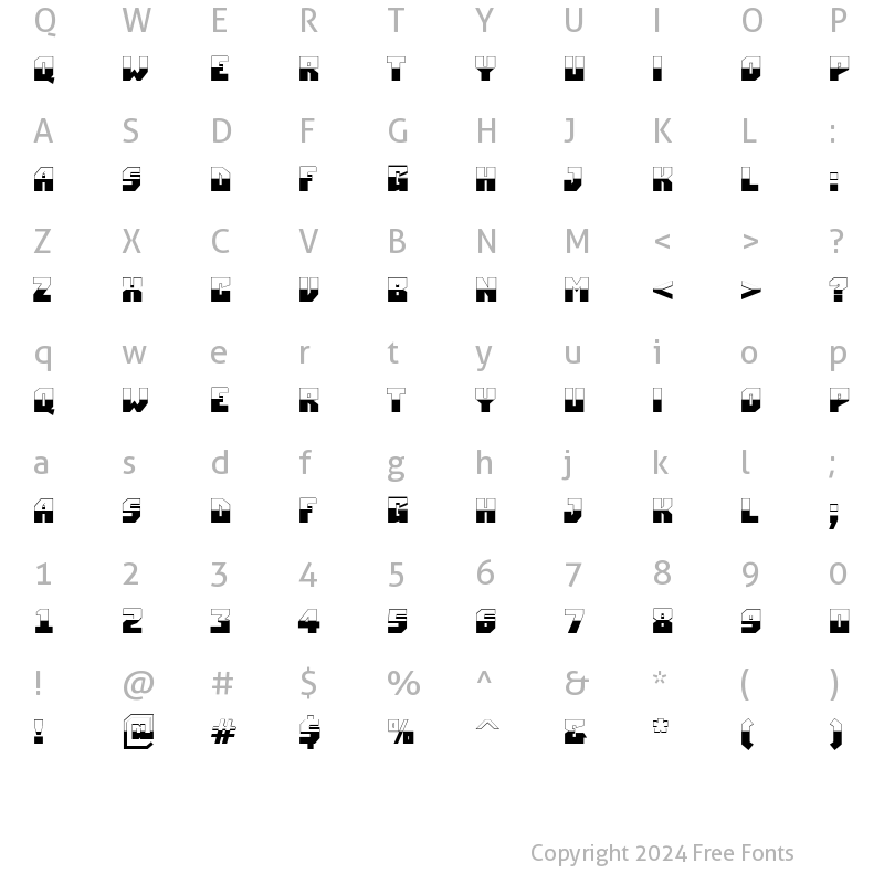 Character Map of a_SimplerBUB&W Bold