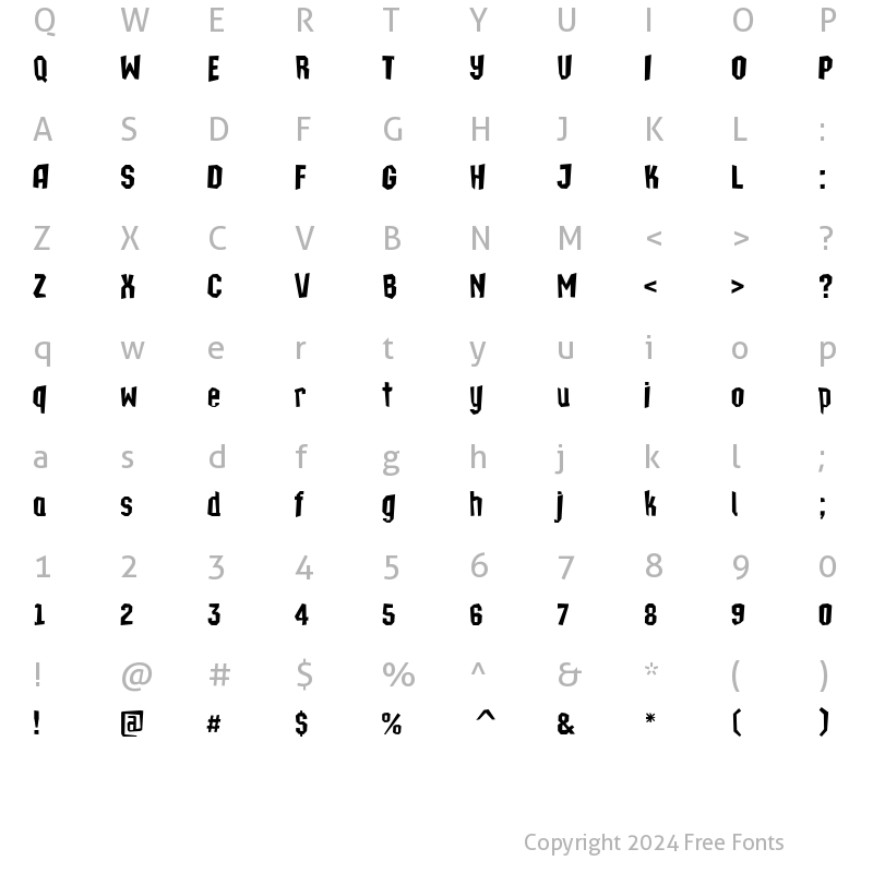 Character Map of a_TechnicsBrk DemiBold