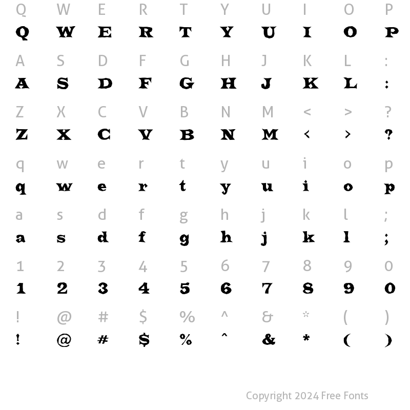 Character Map of a_TrianglerBrk Regular