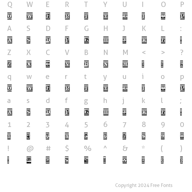 Character Map of a_TrianglerCmMr Regular