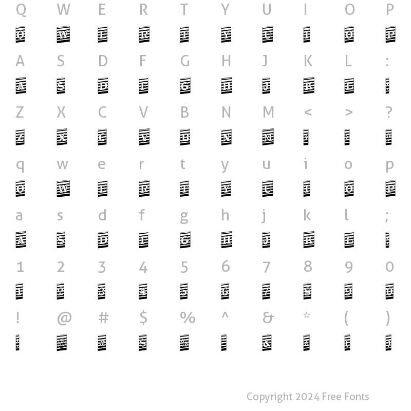 Character Map of a_TrianglerCmMrUp Regular