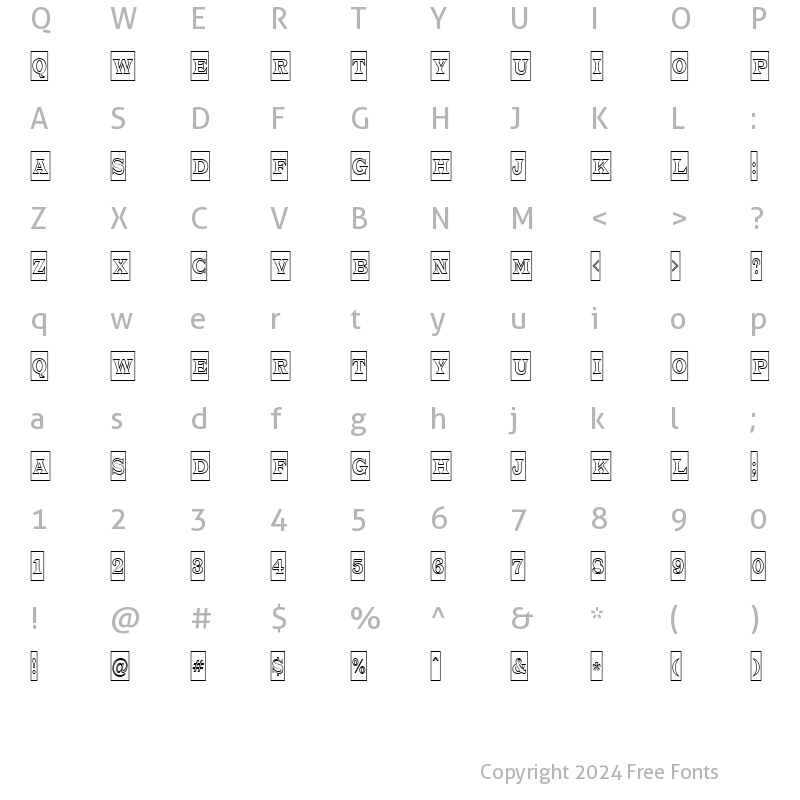 Character Map of a_TrianglerCmOtl Regular