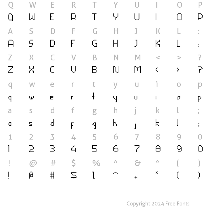 Character Map of Abeja Tribe Light