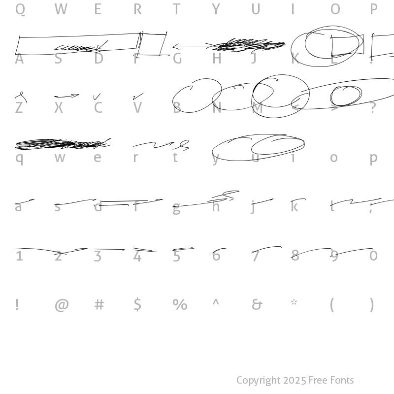 Character Map of Abichondro Swash SB Regular