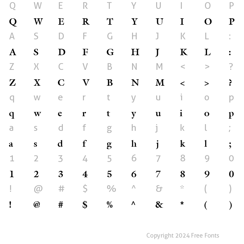 Character Map of AcanthusSSK Bold