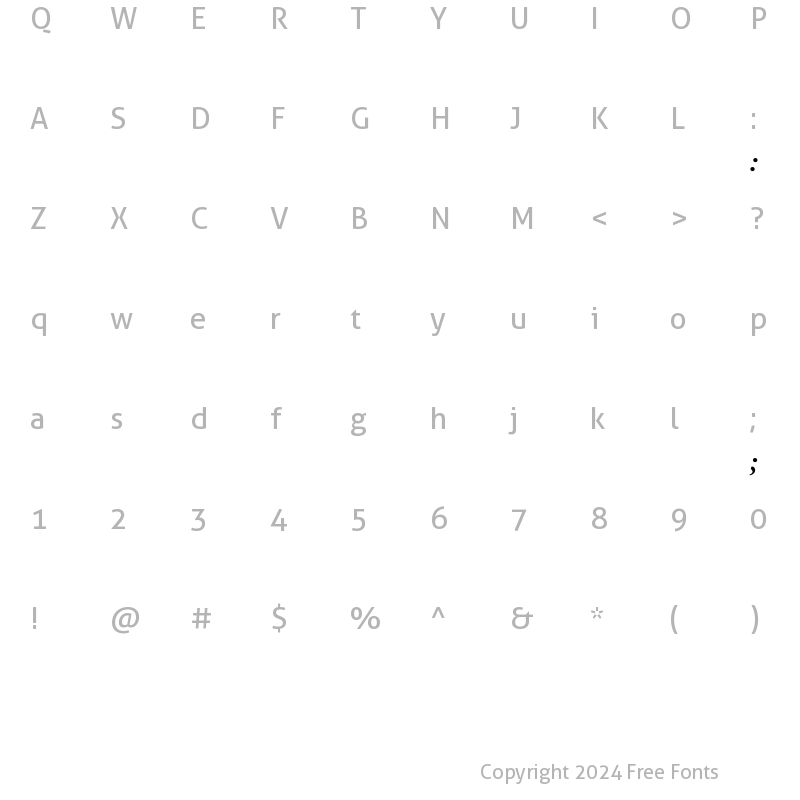 Character Map of Adobe Caslon Bold Italic Exp