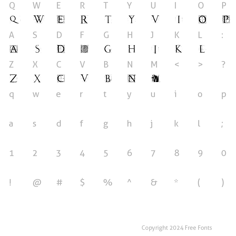 Character Map of AFChampFleury Regular