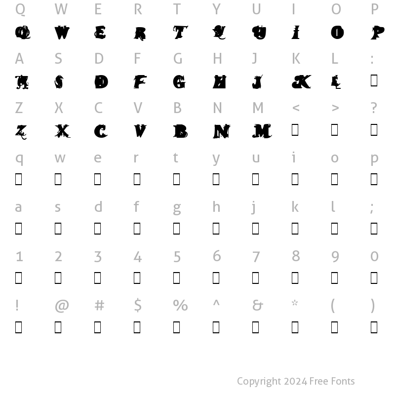 Character Map of Again and Again Normal