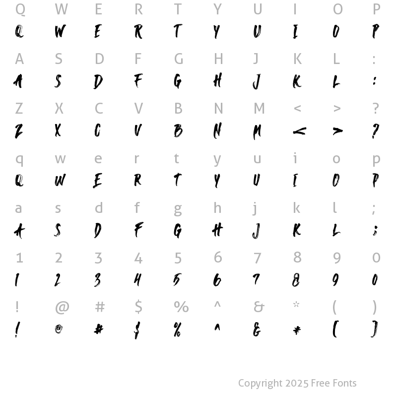 Character Map of AGAINST SVG